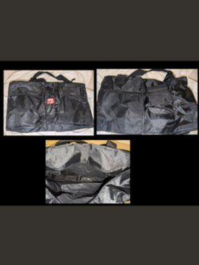 Vintage TV Guide Black Nylon Duffle Bag 15"x9" Travel Small Retro Fun NEW UNUSED